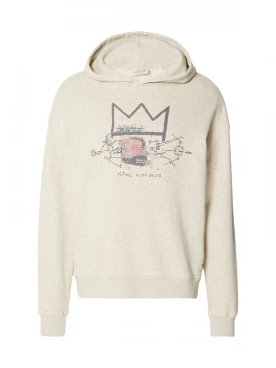 Obrázek produktu SCOTCH & SODA Mikina béžová / tmavě šedá / světle červená / černá