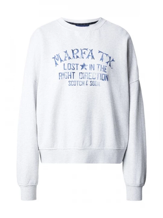 Obrázek produktu SCOTCH & SODA Mikina modrá / světle šedá