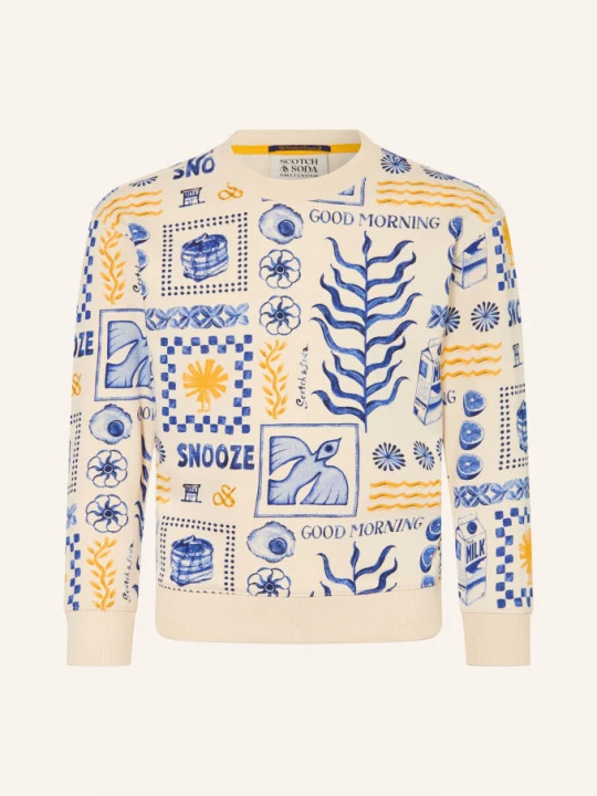 Obrázek produktu Scotch & Soda Mikina režná / žlutá / tmavě modrá