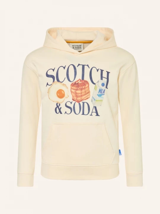 Obrázek produktu Scotch & Soda Mikina S Kapucí krémová / velbloudí / oranžová