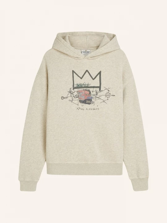 Obrázek produktu Scotch & Soda Mikina S Kapucí šedá / tmavě červená / černá
