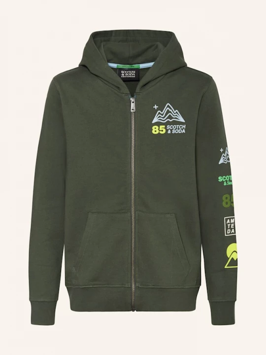 Obrázek produktu Scotch & Soda Mikinová Bunda zelená