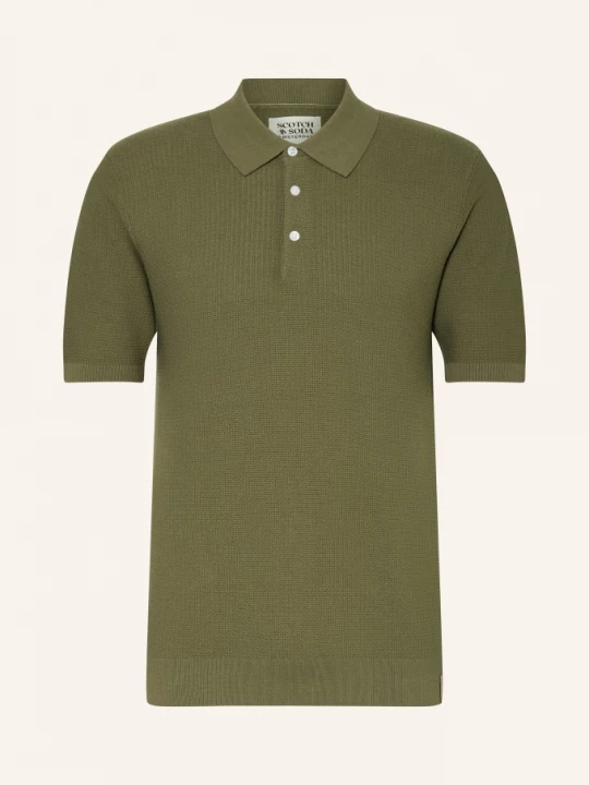 Obrázek produktu Scotch & Soda Pletené Polo Tričko olivová
