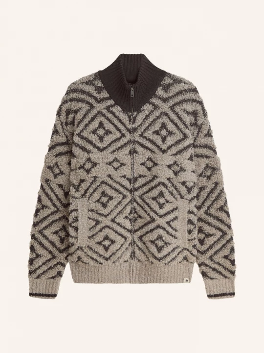 Obrázek produktu Scotch & Soda Pletený Svetr tmavě hnědá / černošedá