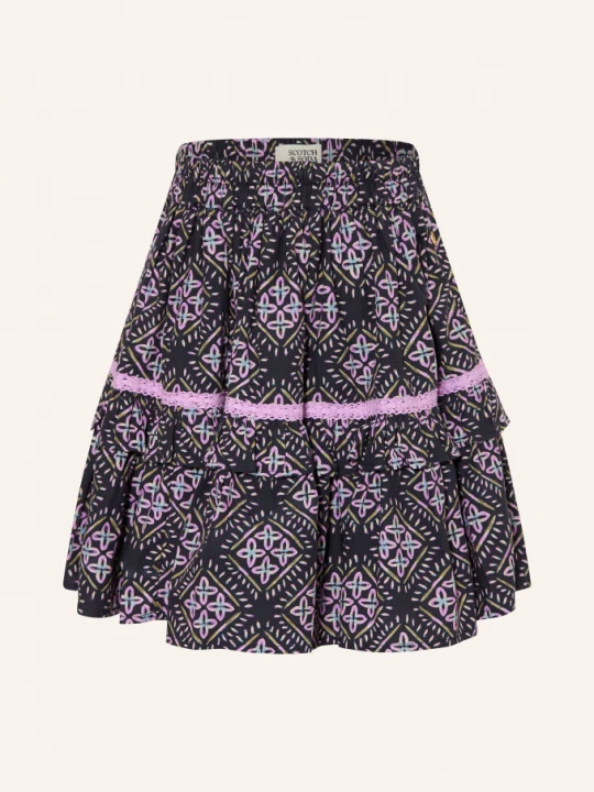 Obrázek produktu Scotch & Soda Sukně tmavě modrá / světle fialová / tmavě modrá