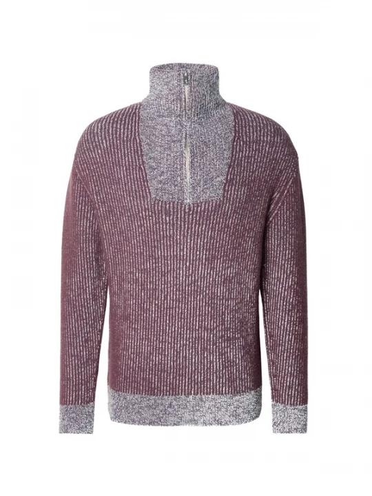 Obrázek produktu SCOTCH & SODA Svetr šedý melír / fialová