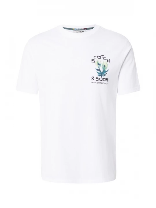 Obrázek produktu SCOTCH & SODA Tričko noční modrá / petrolejová / vínově červená / bílá