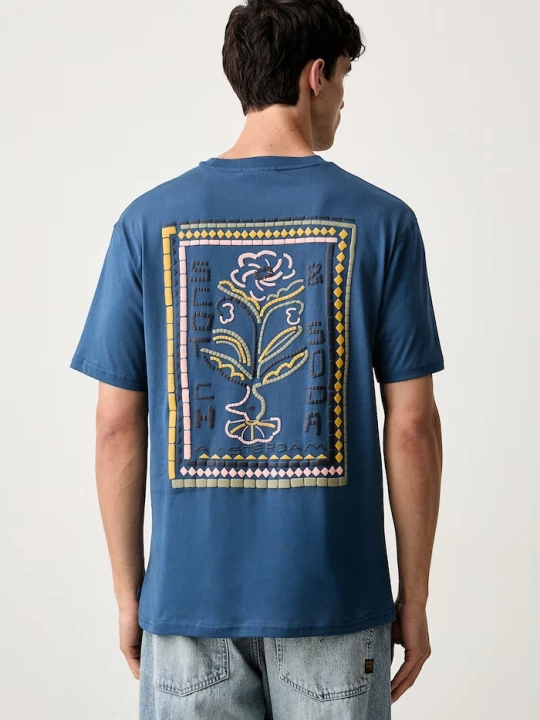 Obrázek produktu Scotch & Soda tričko pánské bavlněné modrá