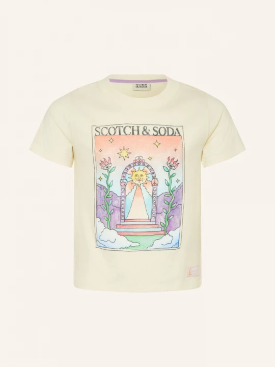 Obrázek produktu Scotch & Soda Tričko režná / tmavě oranžová / zelená
