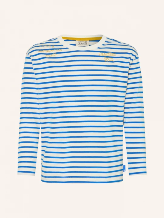Obrázek produktu Scotch & Soda Tričko S Dlouhým Rukávem bílá / modrá
