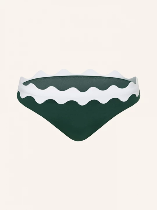 Obrázek produktu Seafolly Basic Bikinové Kalhotky Gia tmavě zelená / bílá