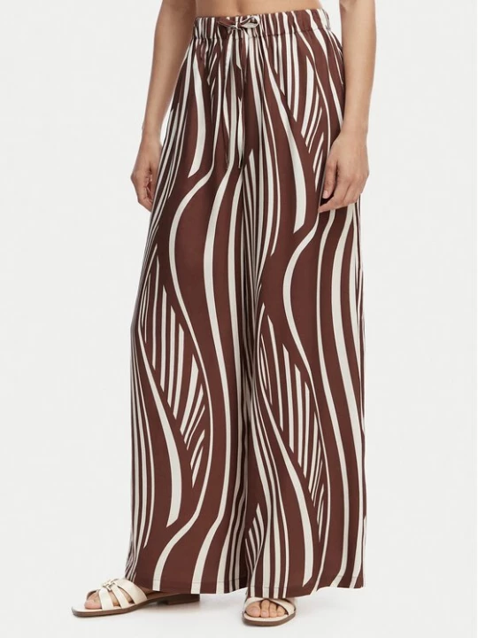Obrázek produktu Seafolly Kalhoty z materiálu Coastline 55541-PA Hnědá Wide Leg