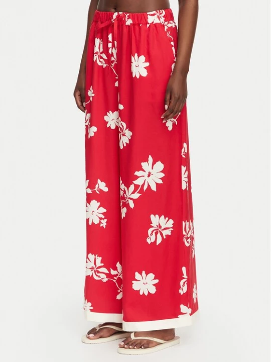 Obrázek produktu Seafolly Kalhoty z materiálu Mayflower 55737-PA Červená Wide Leg