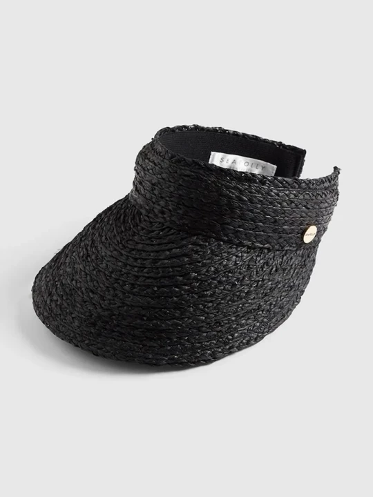 Obrázek produktu Seafolly kšiltovka dámská Raffia Visor černá