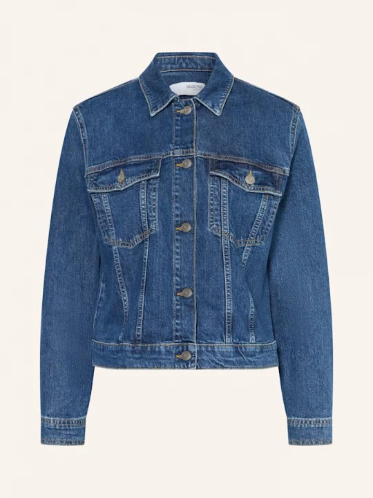 Obrázek produktu Selected Džínová Bunda medium blue denim