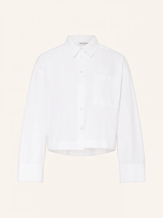 Obrázek produktu Selected Cropped Košilová Halenka bílá