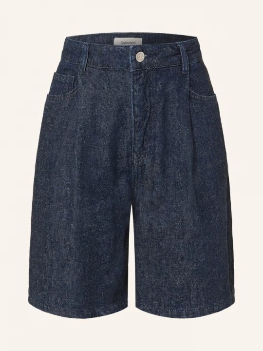 Obrázek produktu Selected Džínové Šortky dark blue denim
