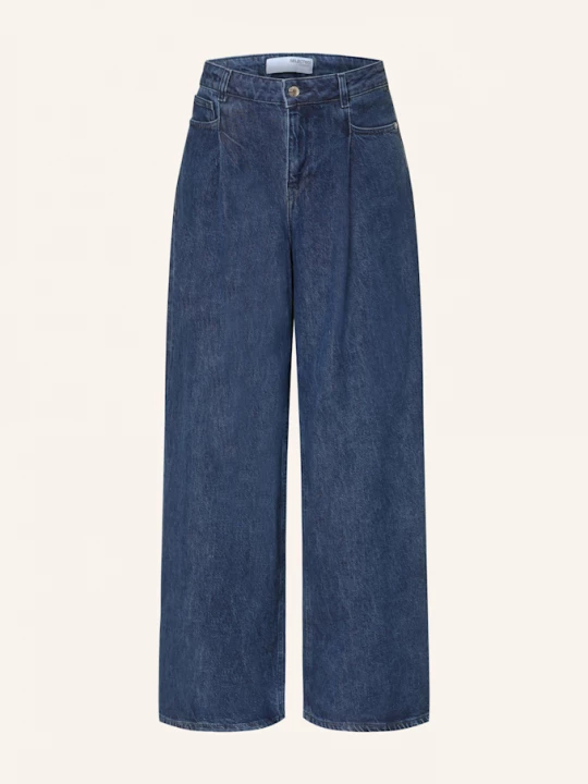 Obrázek produktu Selected Wide Leg Džíny dark blue denim