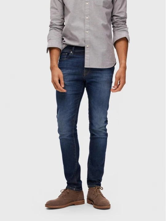 Obrázek produktu Selected Homme Jeansy Leon 16088264 Tmavomodrá Slim Fit
