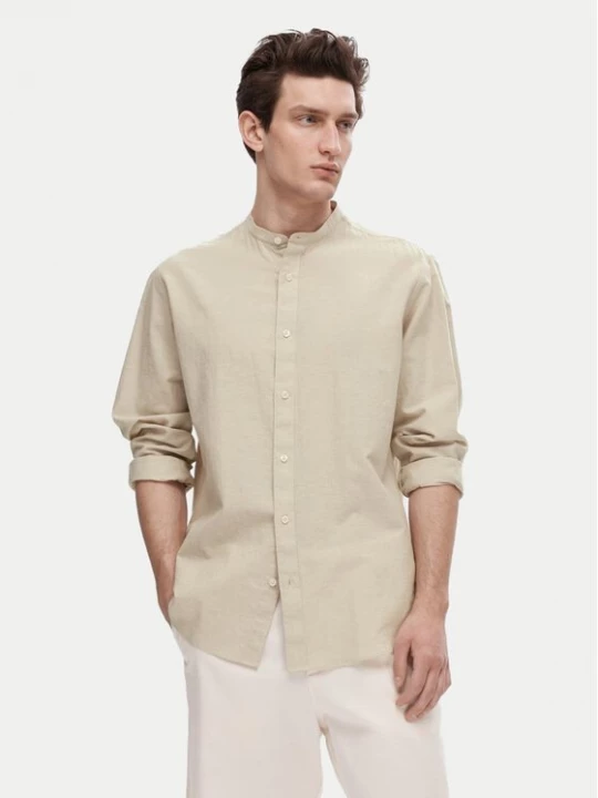 Obrázek produktu Selected Homme Košile New Linen 16079054 Béžová Regular Fit