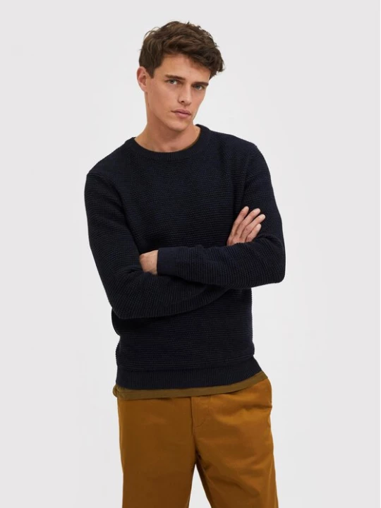 Obrázek produktu Selected Homme Svetr Vince 16059390 Tmavomodrá Regular Fit