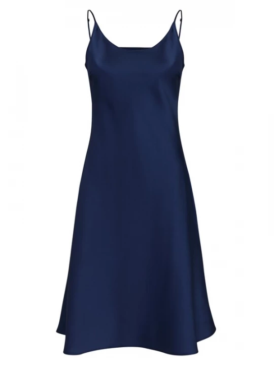 Obrázek produktu Serena Silueta Šaty 'Below the knee satin slip dress 'Grace'' námořnická modř