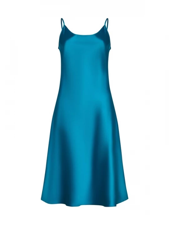 Obrázek produktu Serena Silueta Šaty 'Below the knee satin slip dress 'Grace'' tyrkysová