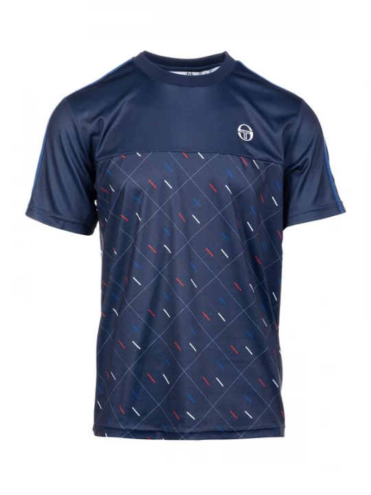Obrázek produktu Sergio Tacchini Funkční tričko 'Scotland'  modrá / tmavě modrá / červená / bílá