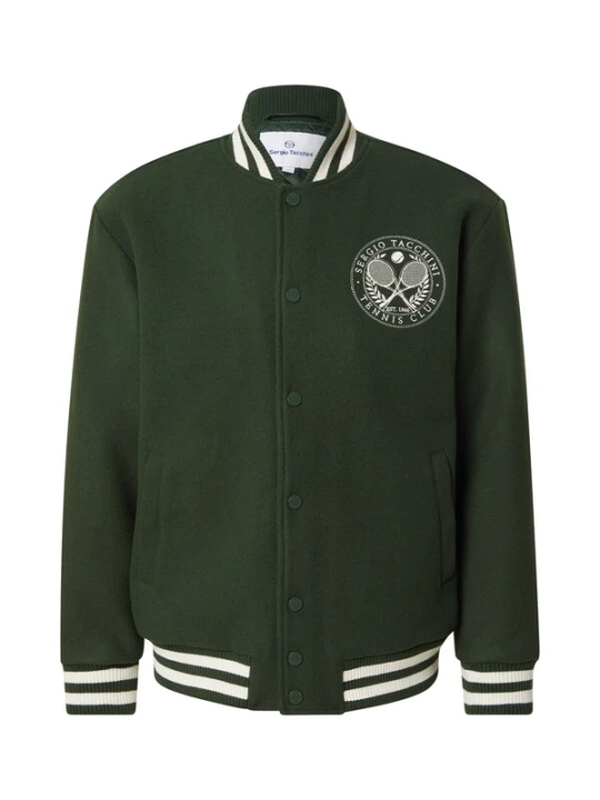 Obrázek produktu Sergio Tacchini Přechodná bunda 'CIRCOLO' tmavě zelená / bílá