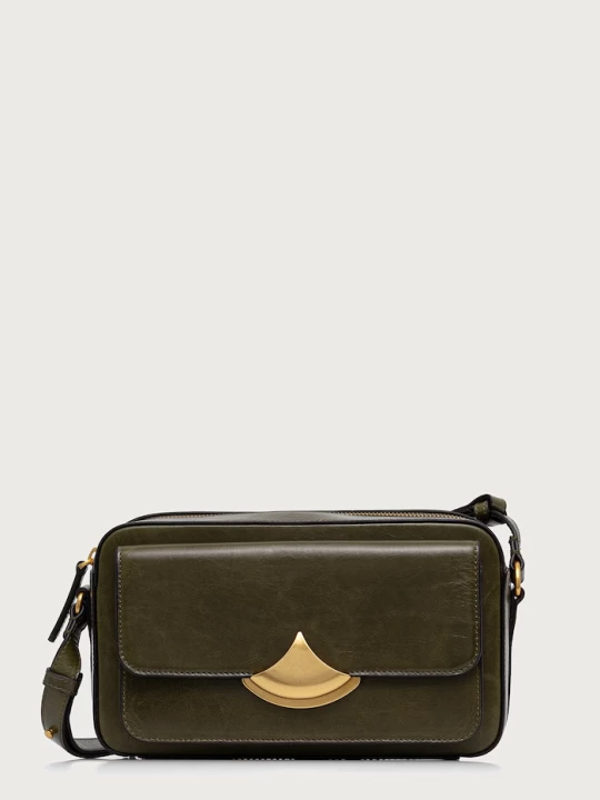 Obrázek produktu Sessun crossbody kabelka dámská kožená DIVICAM zelená
