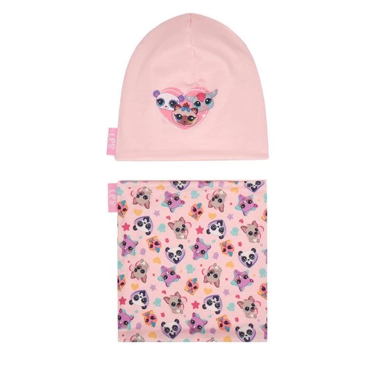 Obrázek produktu Set čepice a tunelová šála LITTLEST PET SHOP CEO-ACCCS-AW25-320LPS Růžová