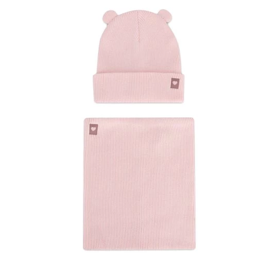 Obrázek produktu Set čepice a tunelová šála Nelli Blu 7KF-001-AW24 Růžová
