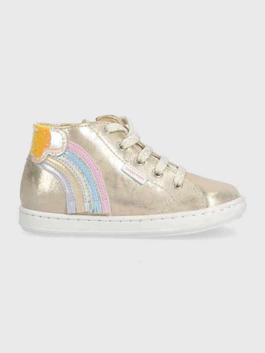 Obrázek produktu Shoo Pom Dětské kožené sneakers boty Shoo Pom zlatá
