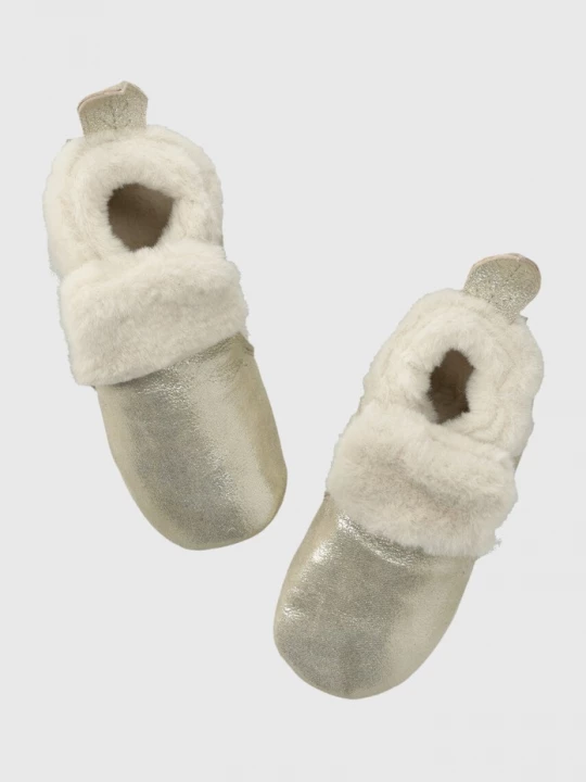 Obrázek produktu Shoo Pom Dětské semišové papuče Shoo Pom béžová