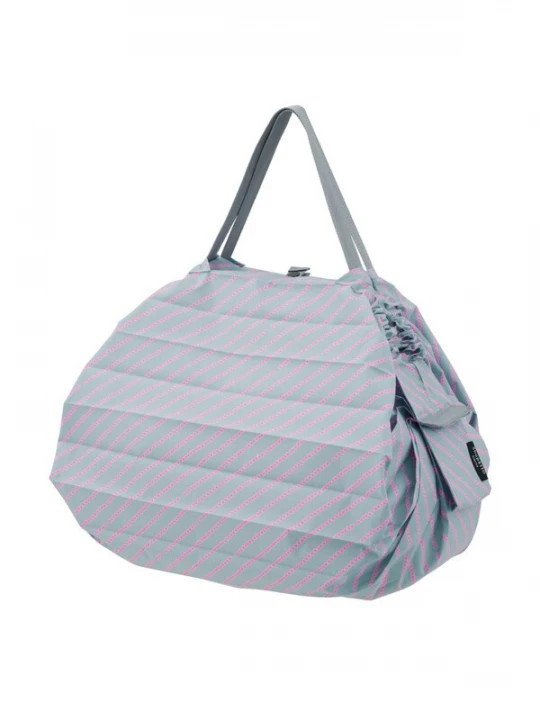 Obrázek produktu Shupatto Nákupní taška 'Compact Bag M' stříbrně šedá / svítivě růžová
