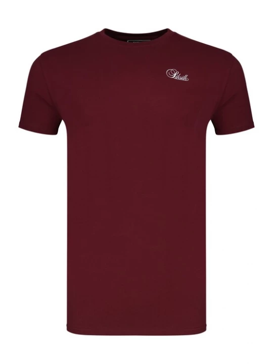 Obrázek produktu SikSilk Tričko 'Essentials' burgundská červeň / bílá