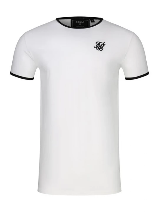 Obrázek produktu SikSilk Tričko 'Ringer' černá / bílá