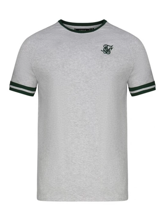 Obrázek produktu SikSilk Tričko 'Tournament' světle šedá / černá