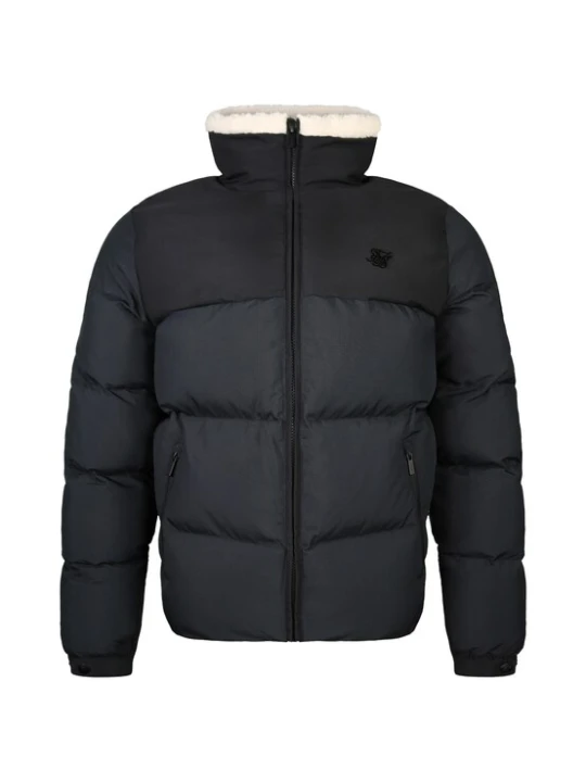 Obrázek produktu SikSilk Zimní bunda černá / barva bílé vlny