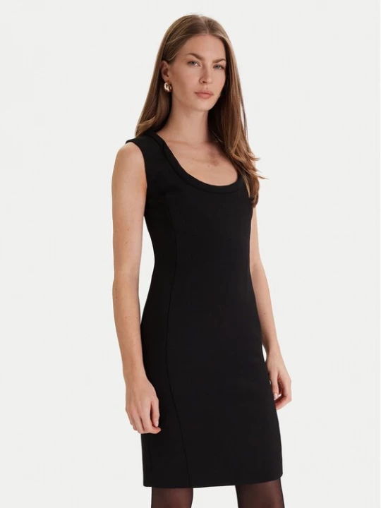 Obrázek produktu Simona Corsellini Koktejlové šaty A25CPAB01201 Černá Slim Fit
