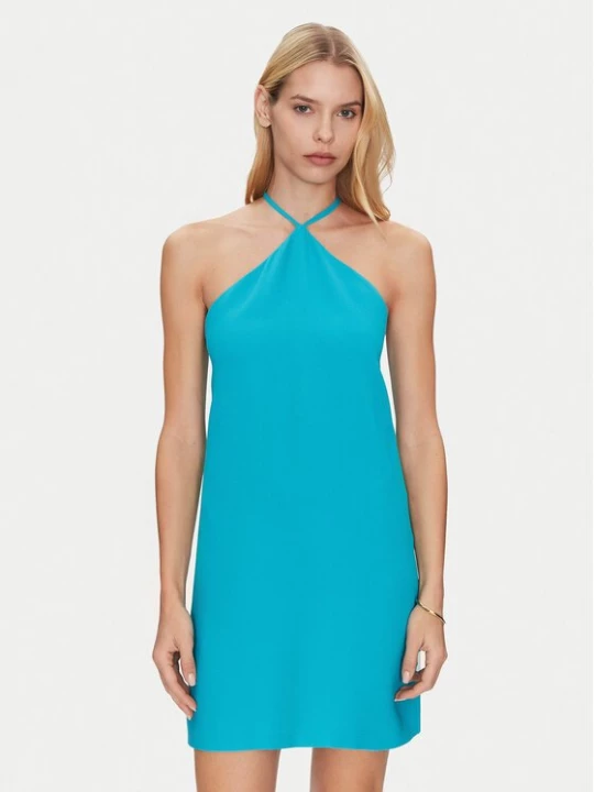 Obrázek produktu Simona Corsellini Koktejlové šaty P25CPAB03501 Modrá Slim Fit