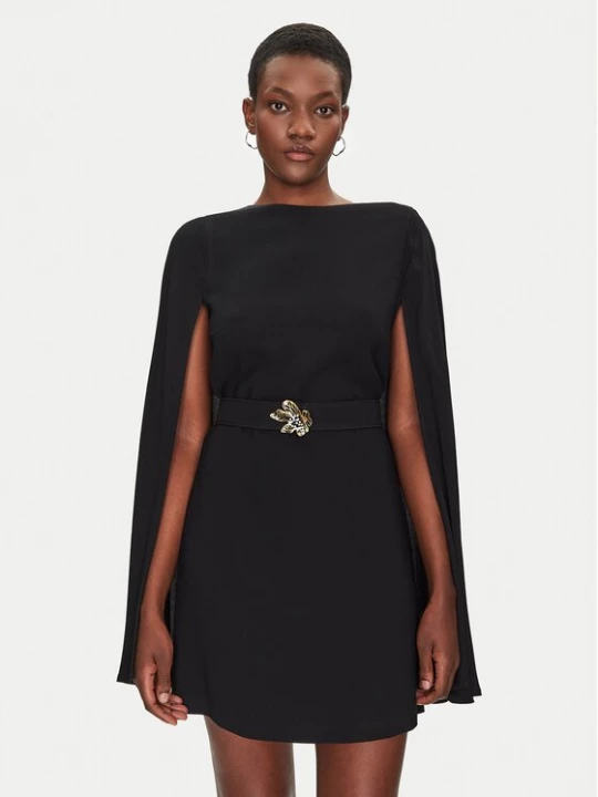 Obrázek produktu Simona Corsellini Koktejlové šaty P25CPAB05501 Černá Loose Fit