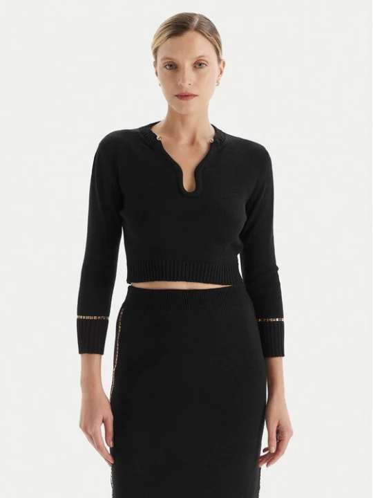 Obrázek produktu Simona Corsellini Svetr A25CPMGE0601 Černá Slim Fit