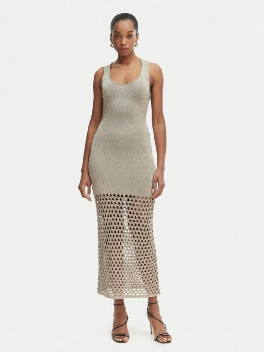 Obrázek produktu Simona Corsellini Úpletové šaty P26CPABO0301 Šedá Slim Fit
