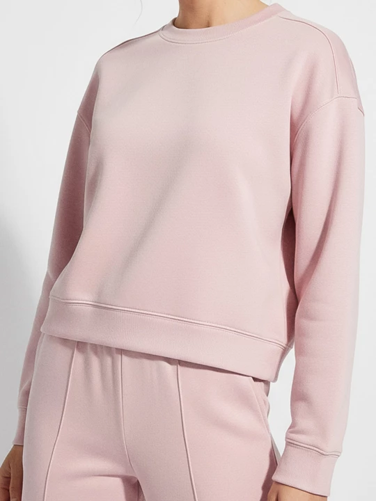 Obrázek produktu Sinsay - Basic crewneck mikina s příměsí viskózy „soft touch“ - pastelová růžová