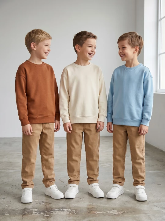 Obrázek produktu Sinsay - Dresowe bluzy basic 3 pack - błękitny