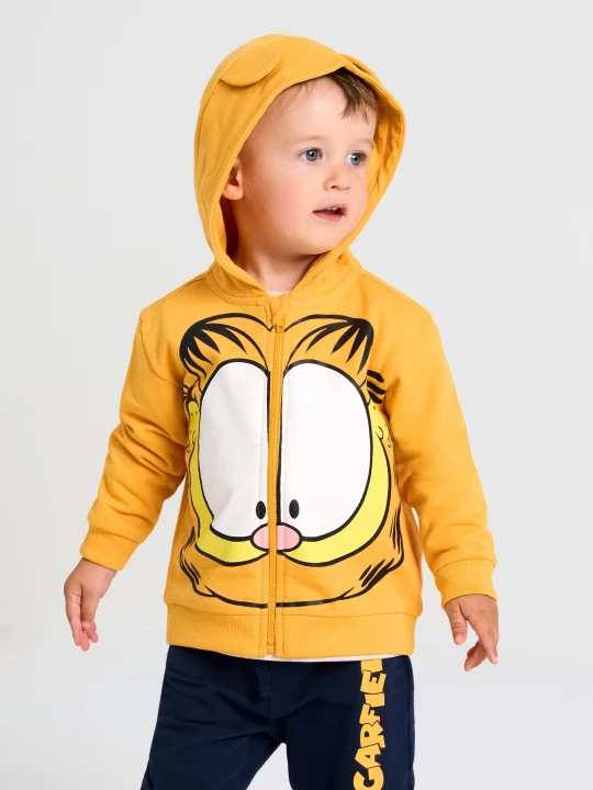 Obrázek produktu Sinsay - Bawełniana bluza z nadrukiem Garfield - pomarańczowy