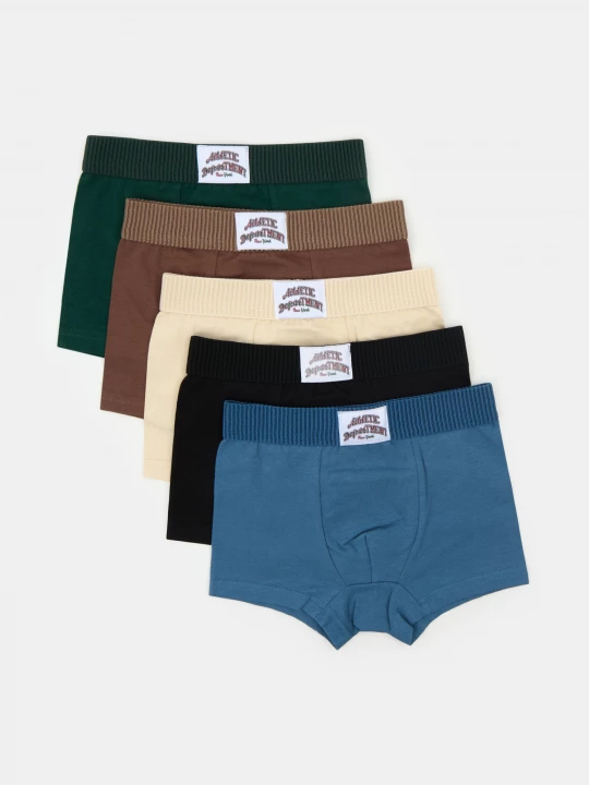 Obrázek produktu Sinsay - Bawełniane bokserki z naszywką 5 pack - wielobarwny
