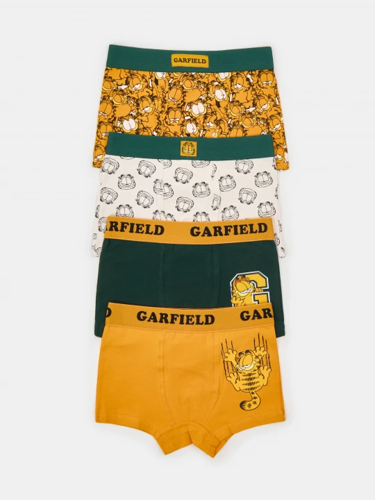 Obrázek produktu Sinsay - Bawełniane bokserki z nadrukiem 4 pack Garfield - pomarańczowy