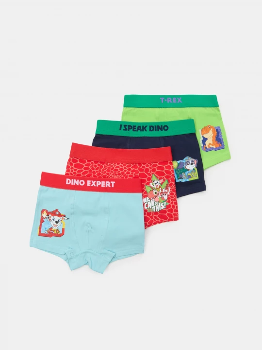 Obrázek produktu Sinsay - Bawełniane bokserki z nadrukiem PAW Patrol 4 pack - wielobarwny